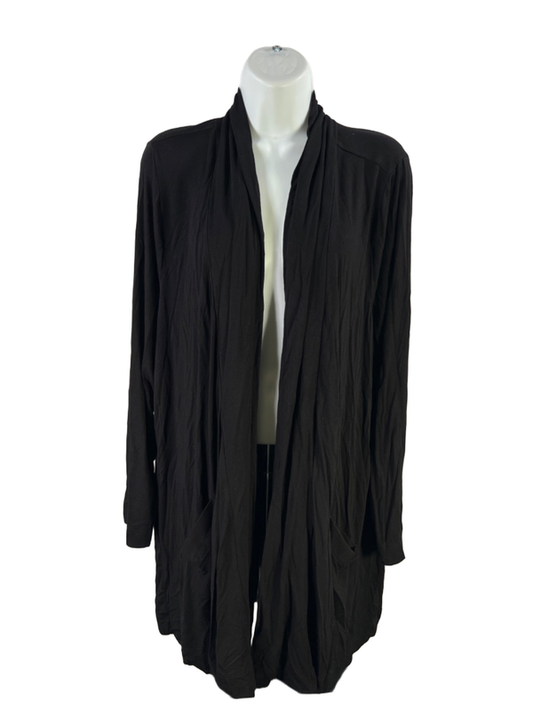 Torrid Women's Black Super Soft Knit Open Front Long Sleeve Cardigan - 3 Plus