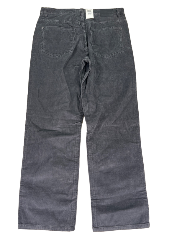 Calvin Klein Men's Dark Gray Corduroy Relaxed Straight Pants - 34x30 image 2