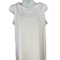 Columbia Women's White Pleated Back Loose Fit Sleeveless Tank Top - XS
