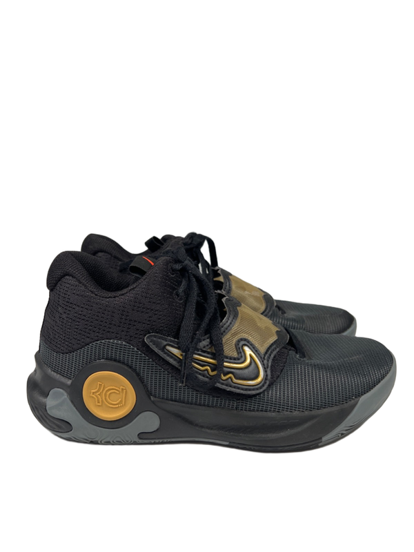 Nike Men's Black/Yellow Metallic KD Trey 5 X Lace Up Basketball Sneakers - 8