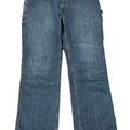 Carhartt Men's Medium Wash Relaxed Fit Cargo Denim Jeans - 40x32