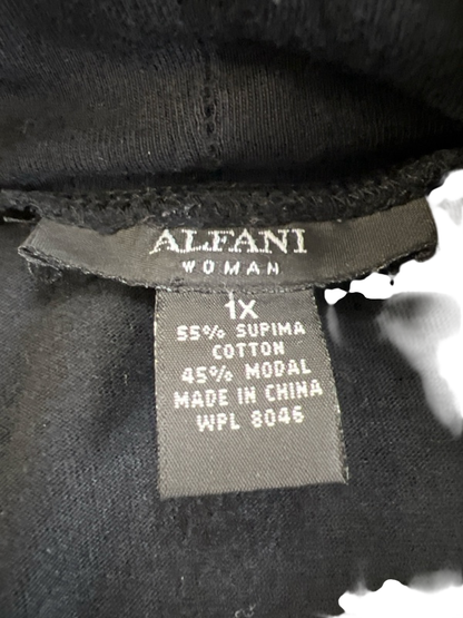 Alfani Women's Black Long Sleeve Open Front Sweater - Plus 1X image 3