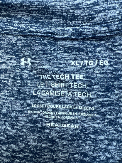 Under Armour Men's Blue HeatGear Tech Athletic T-Shirt - XL image 3