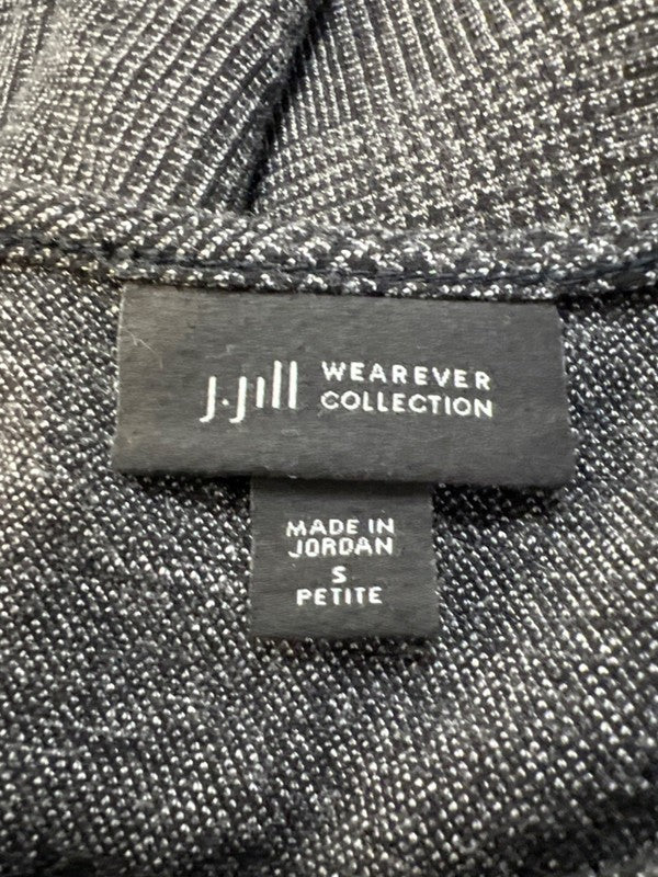 J.Jill Wearever Collection Womens Black/Gray 3/4 Sleeve A-Line Dress - S Petite image 3