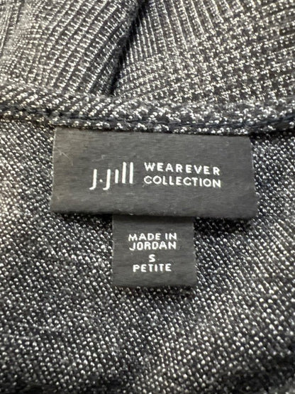 J.Jill Wearever Collection Womens Black/Gray 3/4 Sleeve A-Line Dress - S Petite image 3