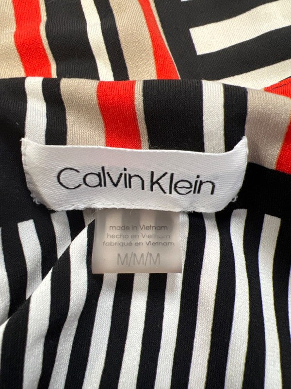 Calvin Klein Women's Multicolor Striped Sleeveless Blouse - M image 3