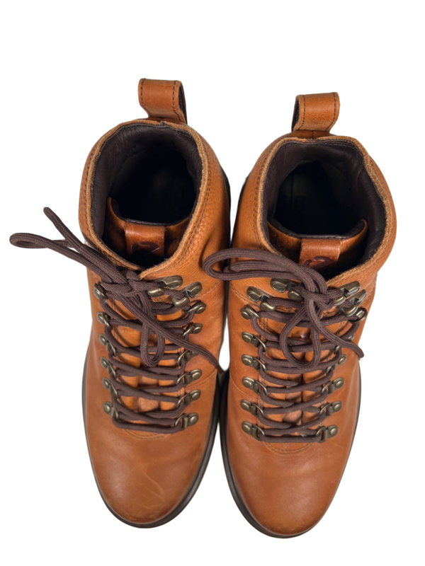 ECCO Men's Brown Leather Tredtray Lace Up Outdoor Boots - 43/US 9-9.5 image 3