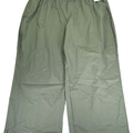 Lane Bryant Women's Green Mid Rise Wide Leg Pull On Pants - 28