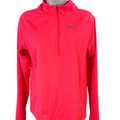 Nike Running Women's Bright Pink Tempo Running 1/2 Zip Athletic Shirt - S