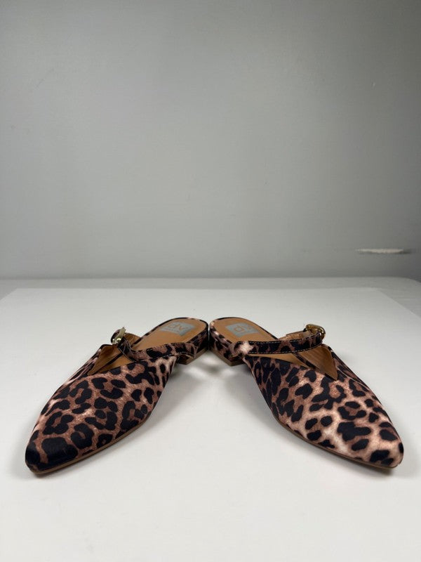 Dolce Vita Women's Black/Brown Dayme Leopard Pointed Toe Adjustable Flats - 8 image 6