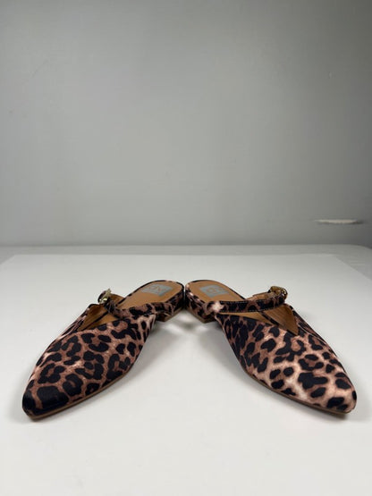 Dolce Vita Women's Black/Brown Dayme Leopard Pointed Toe Adjustable Flats - 8 image 6