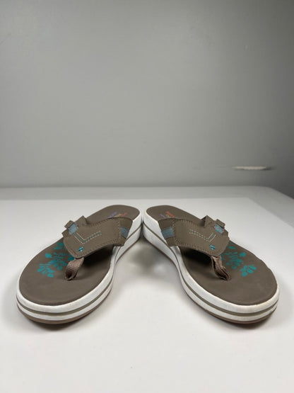 Skechers Women's Blue/Taupe Upgrades Marina Bay Flip Flop Sandals - 8 image 6