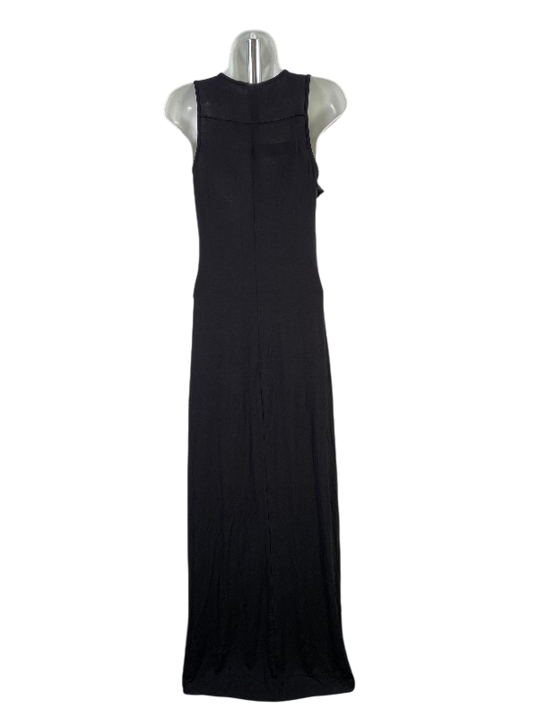 BCBGeneration Women's Black Ruffle Front Sleeveless Maxi Dress - XS image 2