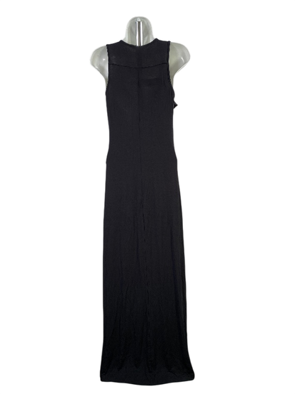 BCBGeneration Women's Black Ruffle Front Sleeveless Maxi Dress - XS image 2