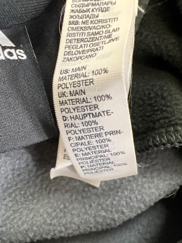 adidas Women's Gray Heathered Fleece Lined Long Sleeve Pullover Sweatshirt - M image 4
