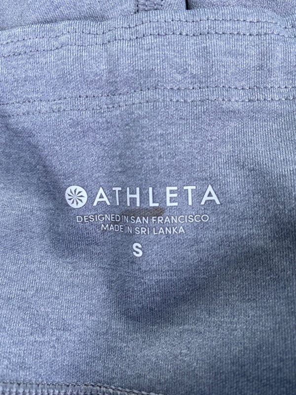 Athleta Women's Gray Mesh Side Up For Anything Cropped Athletic Leggings - S image 3