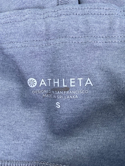 Athleta Women's Gray Mesh Side Up For Anything Cropped Athletic Leggings - S image 3