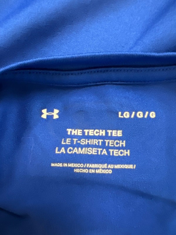 Under Armour Men’s Blue Short Sleeve Athletic Tech T-Shirt - L image 3