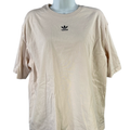 adidas Originals Women's Beige Essentials Boyfriend T-Shirt - M