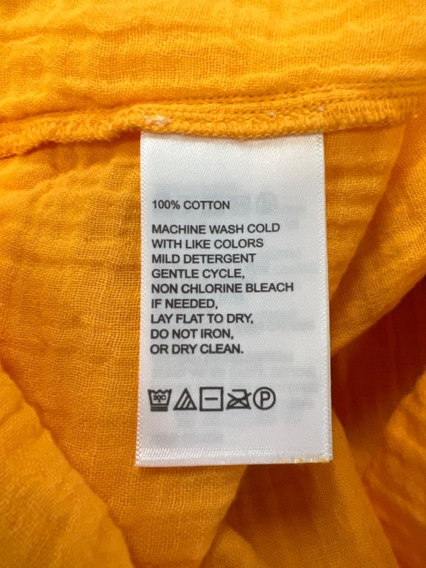 Tommy Bahama Women's Yellow Island Soft Gauze Short Cuff Sleeve Shirt - S image 4