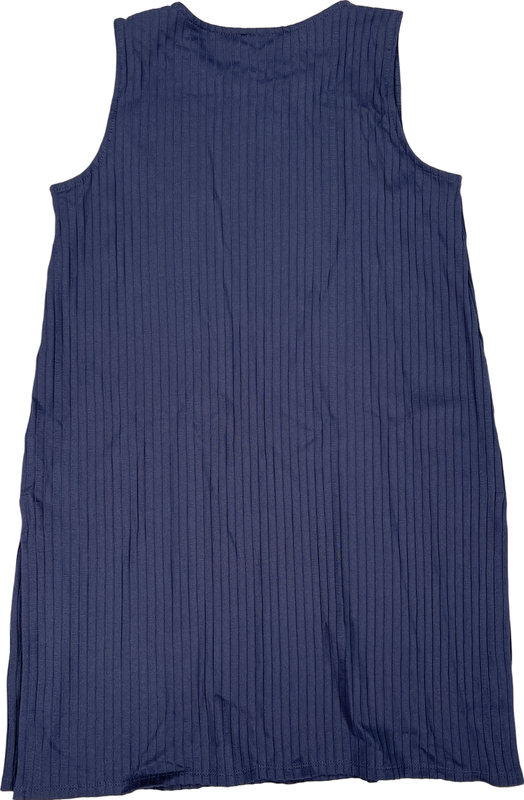 J.Jill Wearever Collection Women’s Blue Ribbed Side Split Tank Top Dress - XS image 2