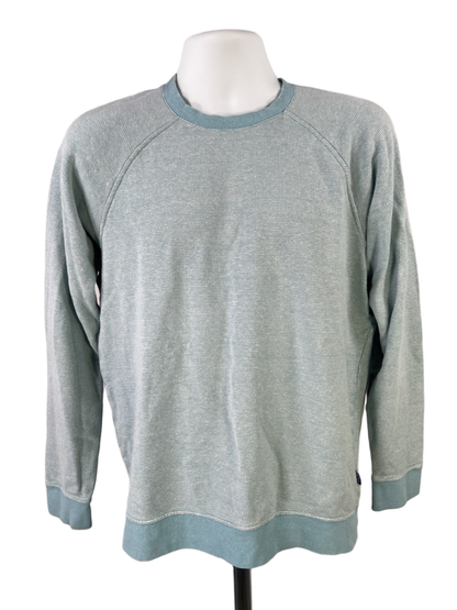 Patagonia Men's Blue Striped Trail Harbor Crewneck Sweatshirt - M