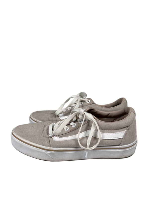 Vans Women's Gray/Taupe Canvas Ward Summer Low Top Lace Up Sneakers - 9 image 5