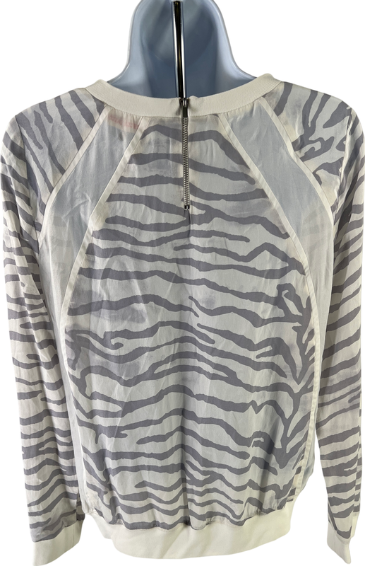 Rebecca Taylor Women’s White Long Sleeve Silk Top Shirt - 0 image 2