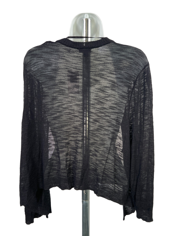 Torrid Women's Black Knit Long Sleeve Shrug Lightweight Sweater - Plus 3X image 2