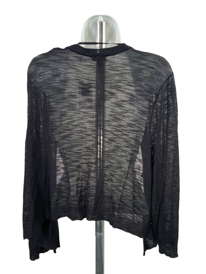 Torrid Women's Black Knit Long Sleeve Shrug Lightweight Sweater - Plus 3X image 2
