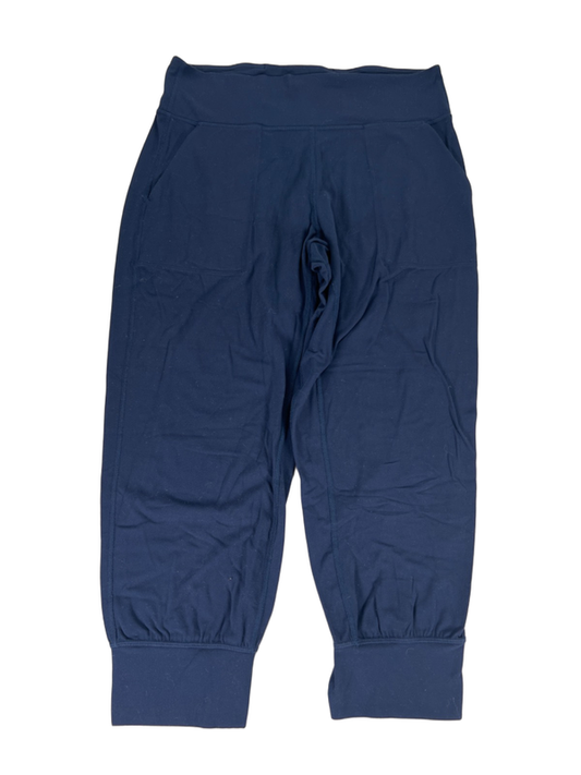 Lululemon Women's Navy Blue High Rise Align Cropped Jogger Yoga Pants - 10