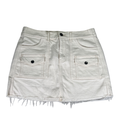 Aerie Women's Beige/Ivory Distressed Cargo Micro Mini Skirt - S