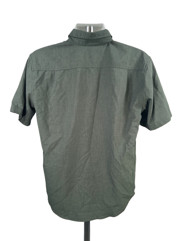 Orvis Men's Green Woven Short Sleeve Button Up Tech Shirt - M image 2