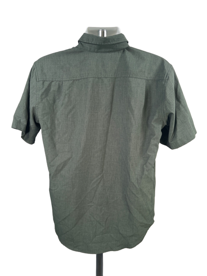 Orvis Men's Green Woven Short Sleeve Button Up Tech Shirt - M image 2