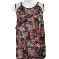 Lululemon Women's Red Multicolor Stencil Blossom Mesh Sculpt Tank Top - 12