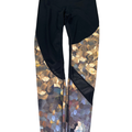 Athleta Women's Black/Multicolor Asymmetrical Mesh Sonar Athletic Leggings - S