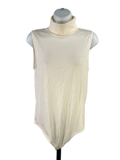Wolford Women's Ivory/Cream Sleeveless Turtlneck Bodysuit - L