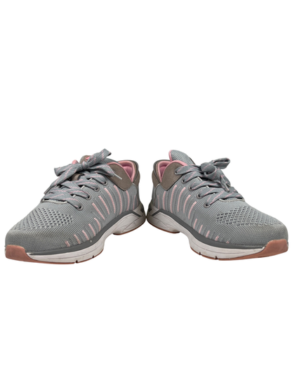 Zeba Women's Gray/Pink Low Top Slip-On Sneakers - 10.5 image 6