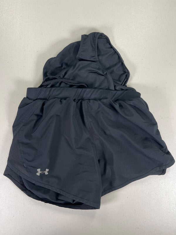 Under Armour Women's Black Loose Fit HeatGear Lined Athletic Shorts - S image 4