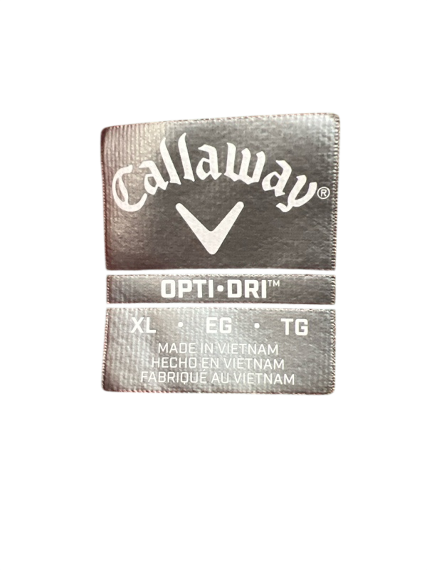 Callaway Men's Red Striped Opti-Dri Short Sleeve Golf Polo - XL image 3