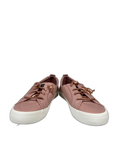 Sperry Women's Pink Metallic Canvas Crest Vibe Sneakers  - 8.5W image 6