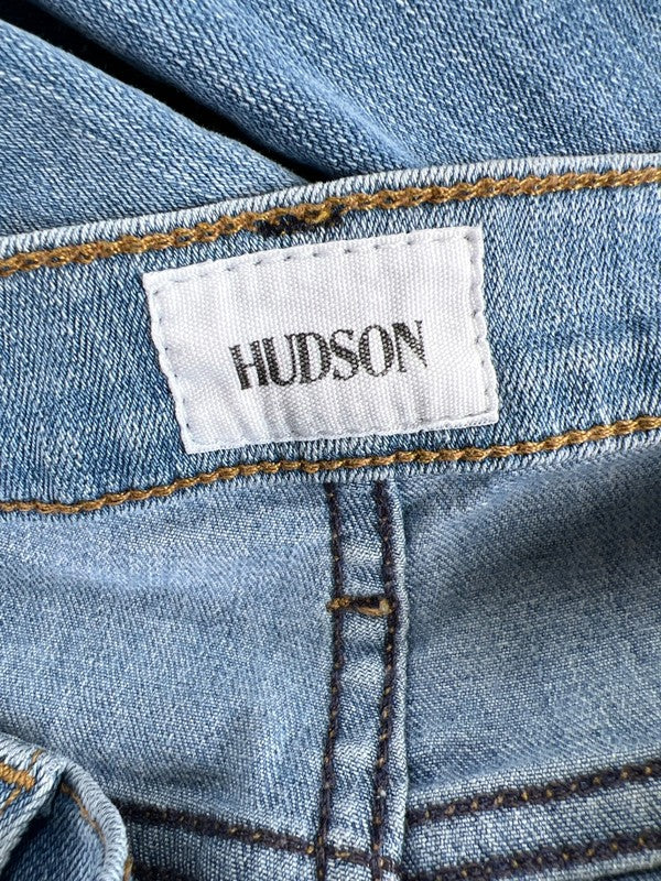 Hudson Women's Light Wash Distressed Krista Super Skinny Jeans - 27 image 3