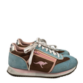 KangaROOS Women's Blue/Pink Lotus 28 Lace Up Casual Athletic Sneakers - 7