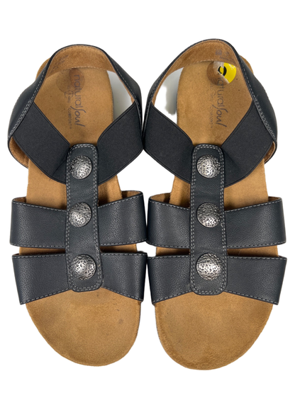 Natural Soul By Naturalizer Women's Dark Gray Amelia Slingback Sandals - 9 image 3