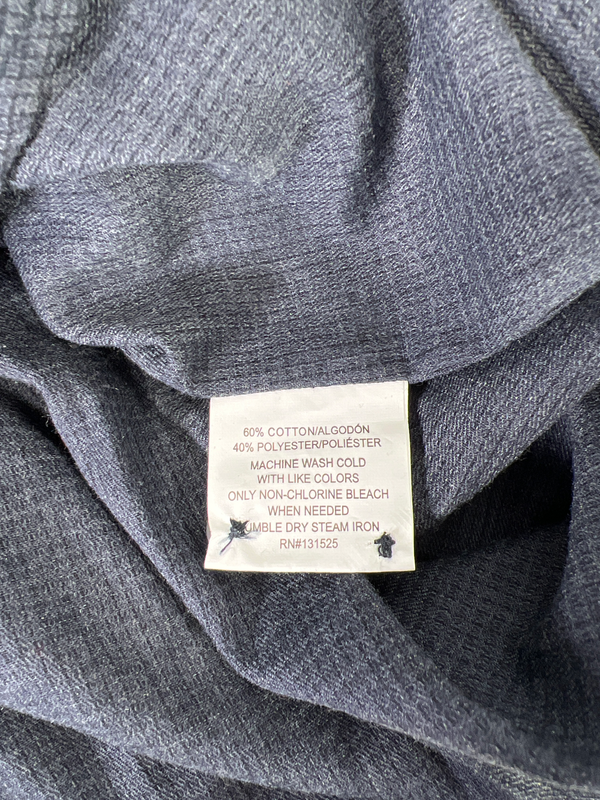 NEW Beverly Hills Men’s Blue Plaid Modern Fit Long Sleeve Button Up Shirt - XL image 4
