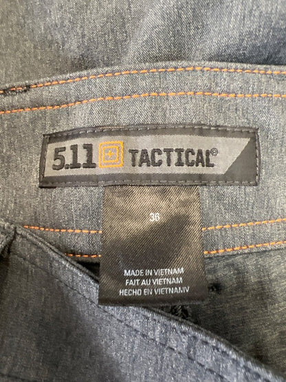 511 Tactical Men's Gray Vaporlite Lightweight Eight-Pocket Walking Shorts - 36 image 3