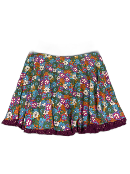 Matilda Jane Women's Blue/Multicolor Paint by Numbers A-Line Skirt - M image 2