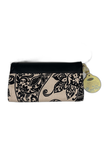 Spartina 449 Black/Beige Daufuskie Island Multi-Pocket Wristlet Clutch image 5