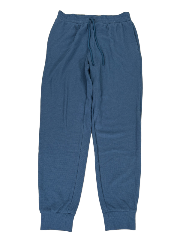 Victoria's Secret Women's Blue Waffle Knit Pull On Jogger Sweatpants - S
