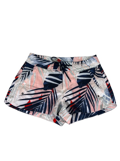 Athleta Women's Blue/Coral Hudson Board Snap Button Swim Shorts - 8